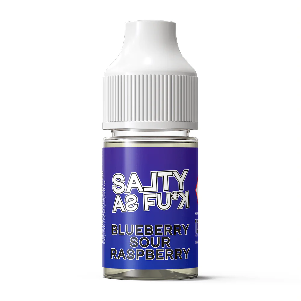 Blueberry Sour Raspberry - Salty As Fu*k (Bar Salts) 10ml