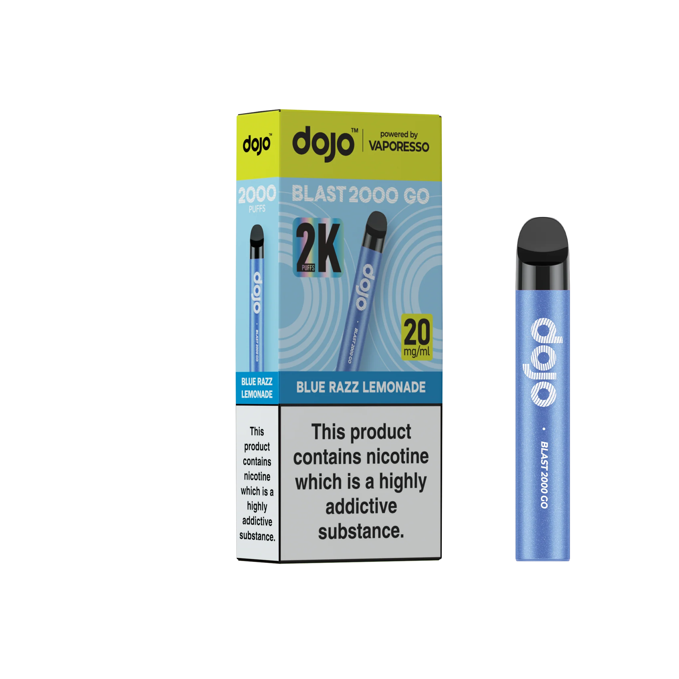 Vaporesso DOJO Blast 2000 Go Pre-filled Pod Vape Kit - Image 3