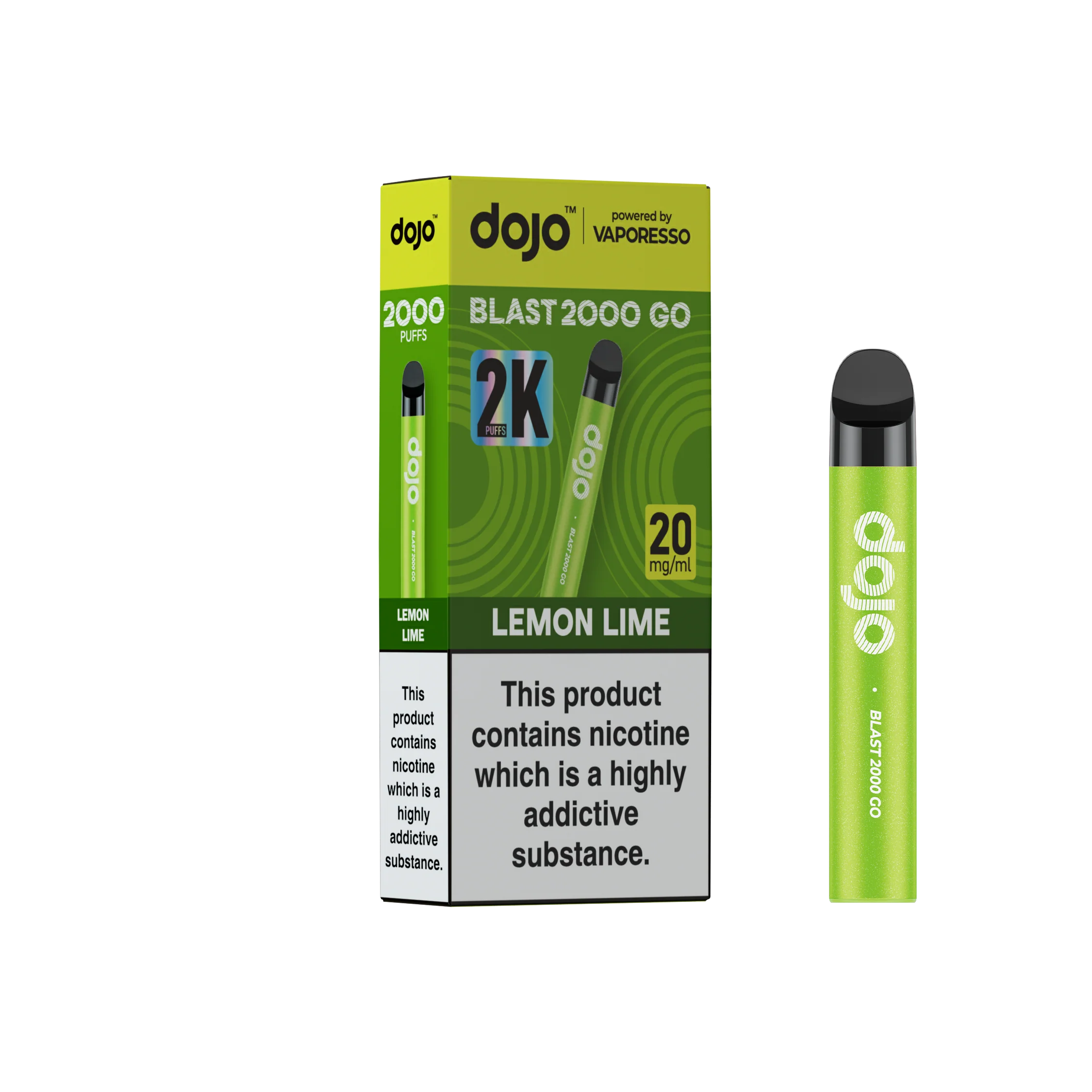 Vaporesso DOJO Blast 2000 Go Pre-filled Pod Vape Kit - Image 7