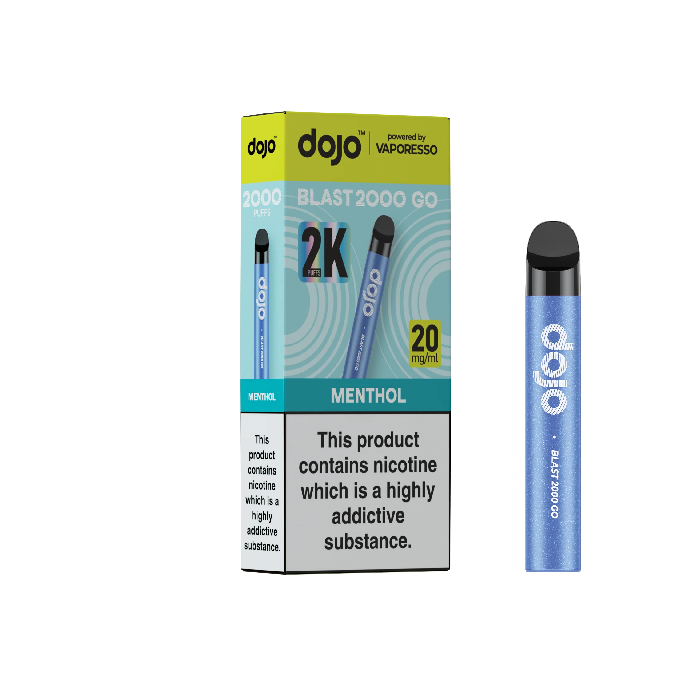 Vaporesso DOJO Blast 2000 Go Pre-filled Pod Vape Kit - Image 8