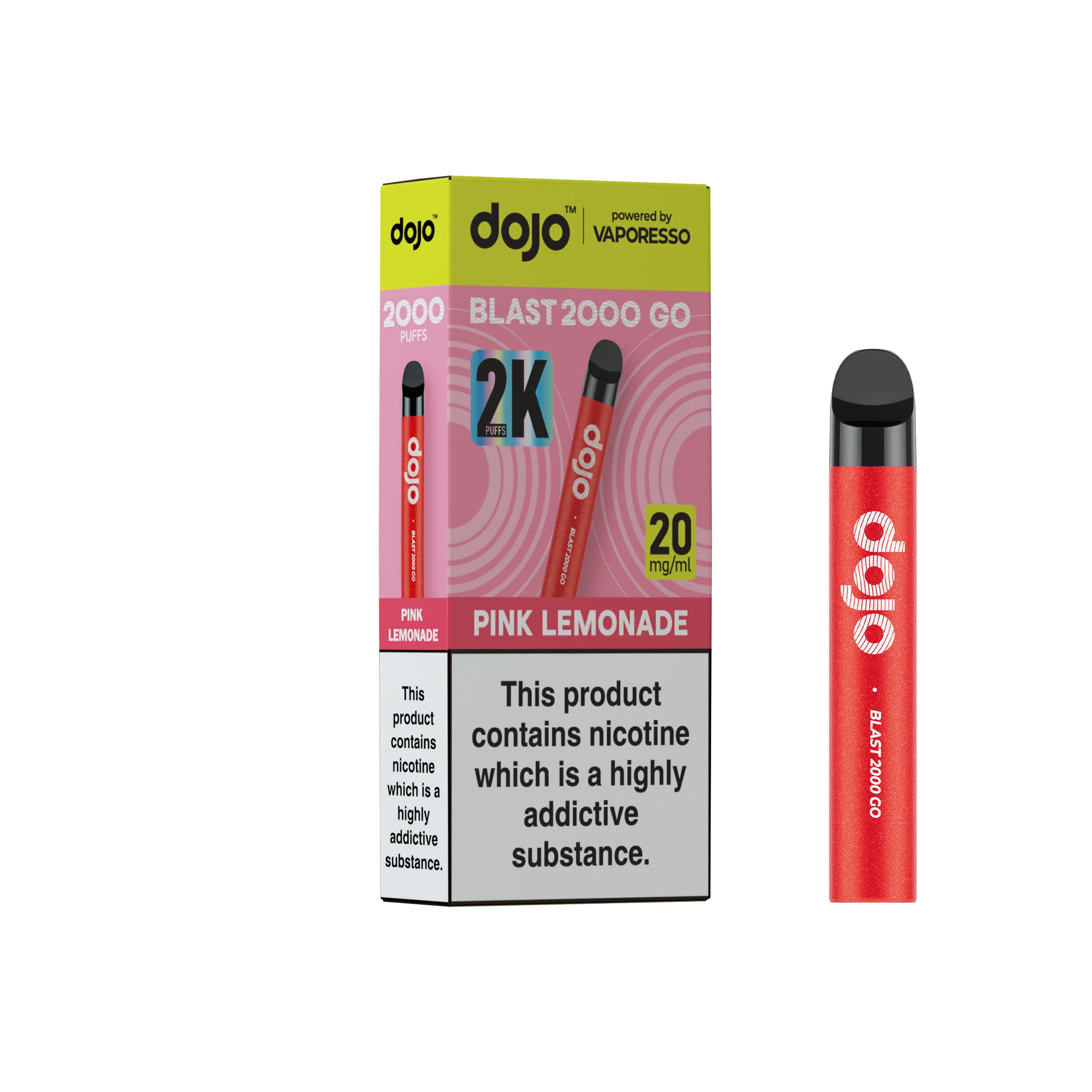 Vaporesso DOJO Blast 2000 Go Pre-filled Pod Vape Kit - Image 11