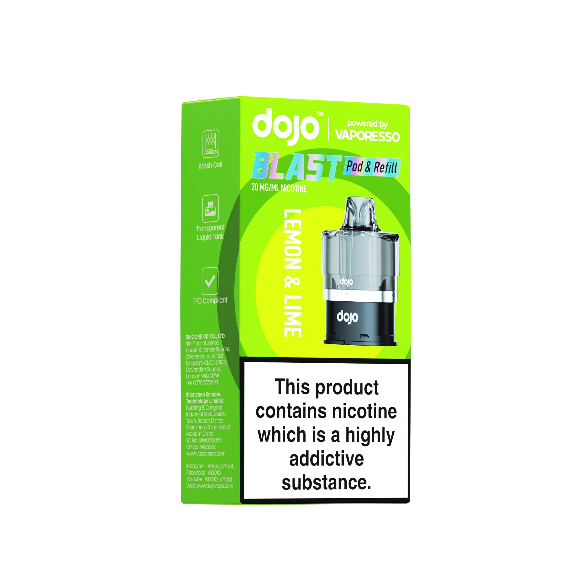 Vaporesso DOJO Blast 6000 Refillable Pod 12ml - Image 11