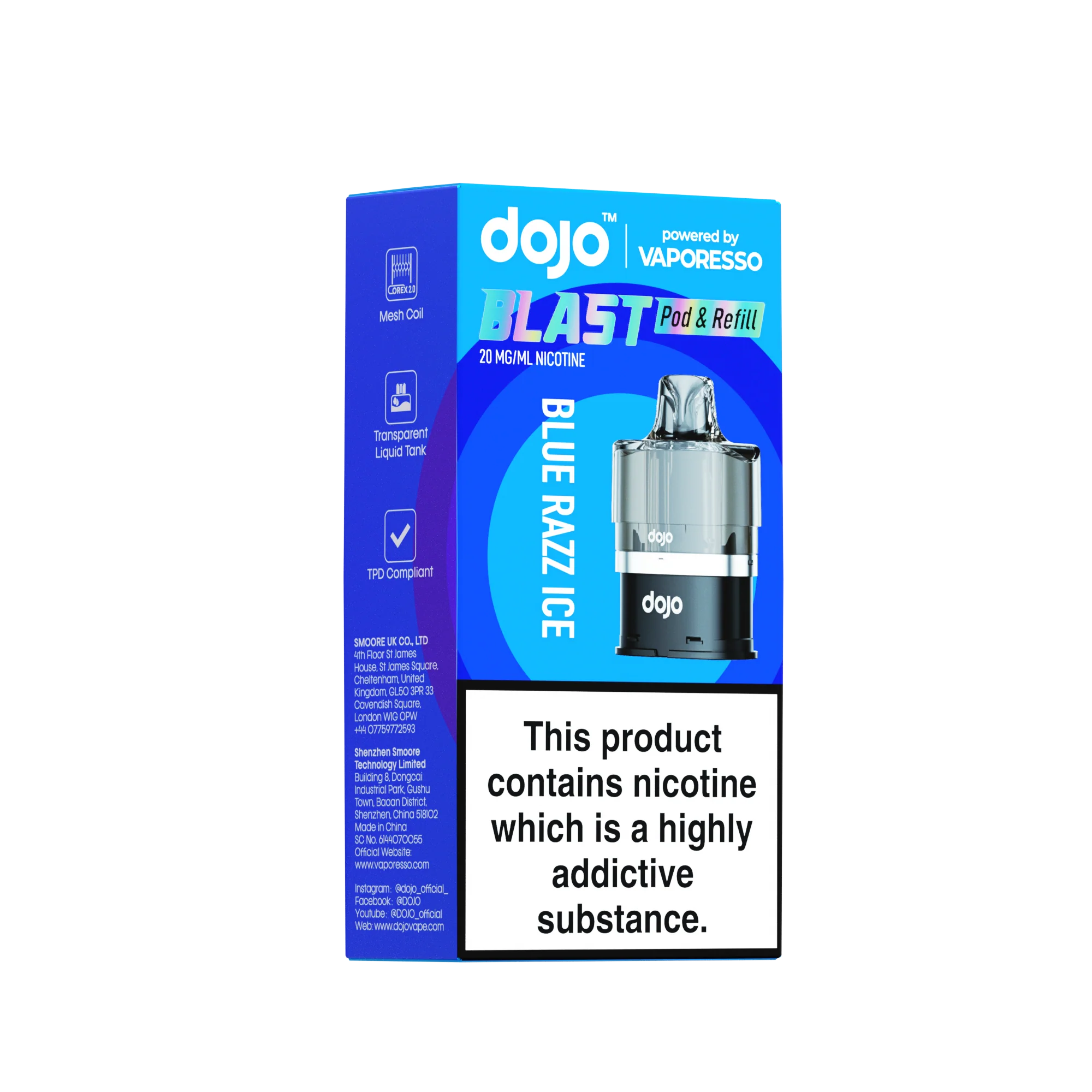 Vaporesso DOJO Blast 6000 Refillable Pod 12ml - Image 3