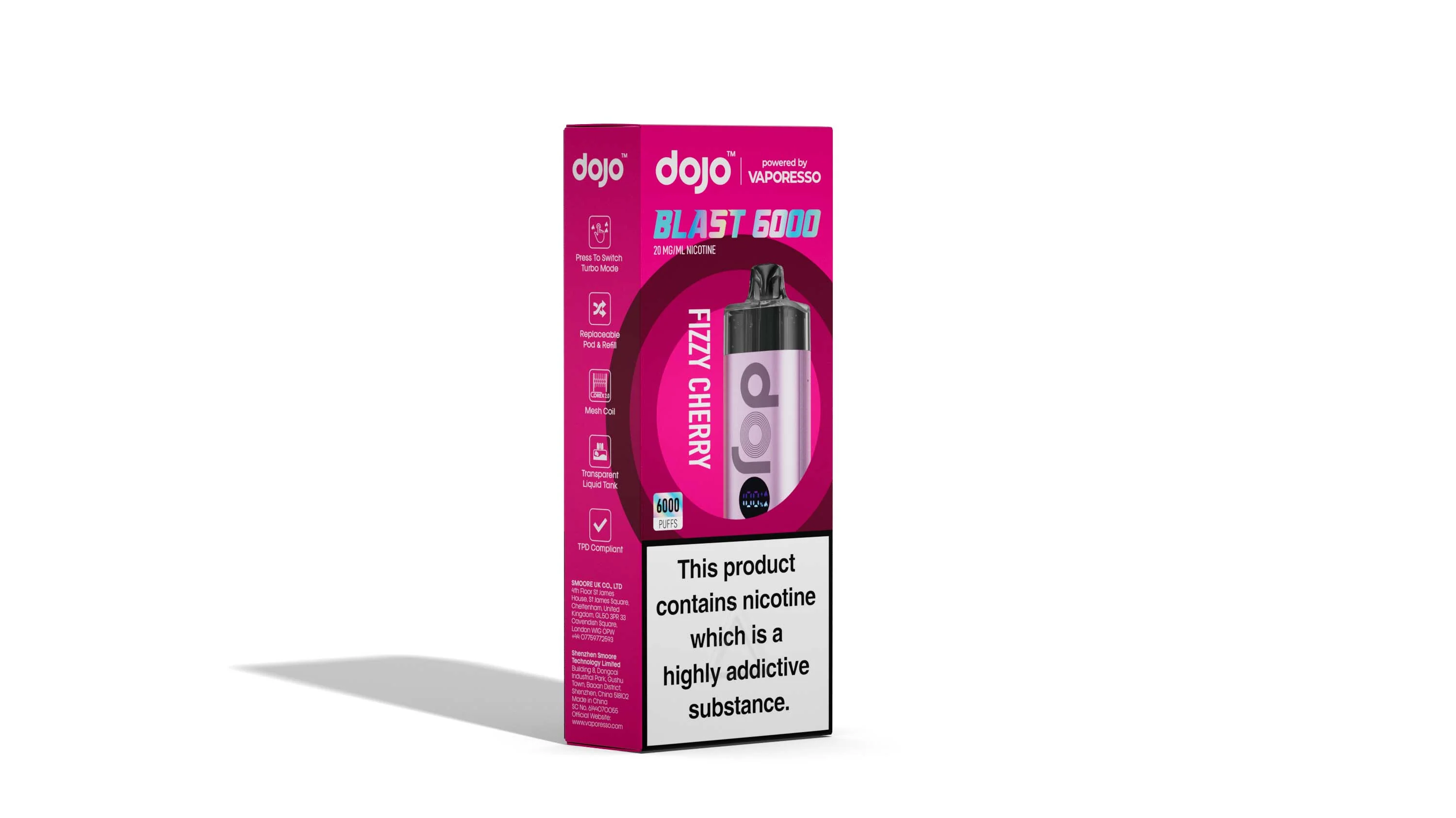 Vaporesso DOJO Blast 6000 Pod Vape Kit 12ml - Image 7